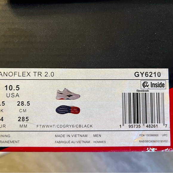 Reebok Nanoflex TR 2.0 Men’s Training Shoe Color: Ftwr White/ Cold Grey / black - Picture 2 of 4